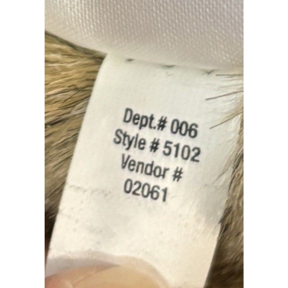 Eddie Bauer Seattle Suede Washable Leather Vest Size S - Tan Button Up Faux Fur - Picture 6 of 10